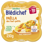Plat bb ds 18 mois palla bldichef bledina - l'assiette de 250g