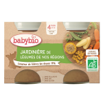 Plat bb ds 4 mois jardinire de lgumes bio babybio - les 2 pots de 130 g