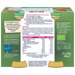 Plat bb ds 6 mois riz au curry et potiron bio p'tits veggies hipp biologique - les 2 pots de 190g