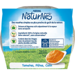 Plat bb ds 6 mois tomates ptes et colin naturnes nestle - 2 pots de 190g