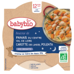 Plat bb du soir ds 12 mois panais polenta carotte bonne nuit bio babybio - l'assiette de 230g