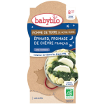 Plat bébé du soir dès 8 mois pomme de terre Épinard et fromage de chèvre bio babybio babybio - les 2 ... Plat bébé du soir dès 8 mois pomme de terre Épinard et fromage de chèvre bio babybio babybio - les 2 ...