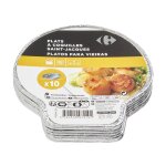 Plats � coquilles saint - jacques carrefour - le paquet de 10