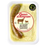 Plat cuisiné aligot saucisse coeur d'aveyron - la barquette de 350g Plat cuisiné aligot saucisse coeur d'aveyron - la barquette de 350g