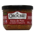 Plat cuisin axoa de porc espelette orocbat - le pot de 400 g