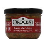 Plat cuisiné axoa de veau espelette orocbat - le pot de 400 g Plat cuisiné axoa de veau espelette orocbat - le pot de 400 g