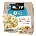 Plat cuisin cassolette merlu blanc & saumon d'aucy - la barquette de 300 g