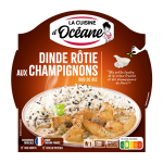 Plats cuisin�s dinde r�tie foresti�re duo de riz la cuisine d'oceane - la barquette de 300g