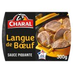 Plat cuisin langue b?uf sauce piquante charal - la barquette de 300g