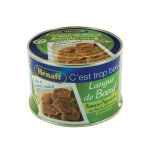 Plat cuisin� langue de b?uf sauce piquante henaff - la boite de 410 g