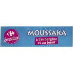 Plat cuisin moussaka aubergine b?uf carrefour sensation - la barquette de 600g