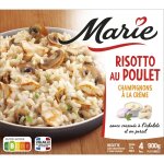 Plats cuisinés risotto poulet / champignons marie - le sachet de 900 g Plats cuisinés risotto poulet / champignons marie - le sachet de 900 g