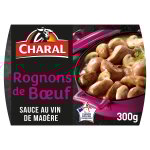 Plat cuisin rognons de b?uf au madre charal - la barquette de 300g
