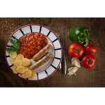 Plat cuisin� saucisses confites basquaise bixente ibarra - le bocal de 700 g
