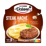 Plat cuisin� steak hach� / pur�e emmental la cuisine d'oceane - l'assiette de 300 g