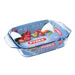 Plat  four verre rectangulaire 2, 1l 31x20 cm irresistible pyrex - le plat
