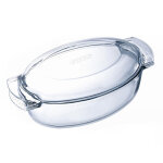 Plat  four verre ovale 5. 8l 38x23 cm pyrex - la cocotte