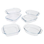 Plat  four verre rectangulaire 1, 4l 27x17 cm pyrex - le plat