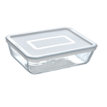 Plat  four verre rectangulaire 4l 27x22 cm cook & freeze pyrex - le plat