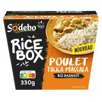 Plat pr�par� rice box poulet tikka massala sodebo - la box de 330g