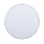 Plat de service 28 cm blanc en faence carrefour home - le plat