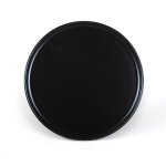 Plat de service 28 cm noir en faence carrefour home - le plat