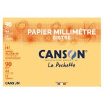 Pochette papier millimtr bistre - 12 feuilles - 21 x 29, 7 cm - 90g canson - la pochette de papier ...
