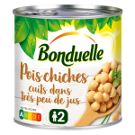 Pois chiches cuits dans très peu de jus bonduelle - la boîte de 265g Pois chiches cuits dans très peu de jus bonduelle - la boîte de 265g
