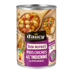 Pois chiches  l'indienne d'aucy - la boite de 400g