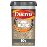 Poivre blanc moulu ducros - le flacon de 90 g