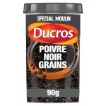 Poivre noir grains force 6 ducros - le pot de 90 g Poivre noir grains force 6 ducros - le pot de 90 g