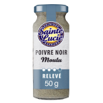 Poivre noir moulu sainte lucie - le flacon de 50 g