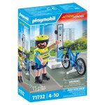 Policier cycliste avec borne de recharge playmobil - la boite Policier cycliste avec borne de recharge playmobil - la boite