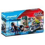 Policier avec moto et voleur - city action - 70572 playmobil - la bote
