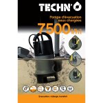 Pompe  vide cave 400 w eaux charges 7 500 litres / heure tech'no - la pompe  vide