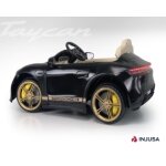 Porsche taycan noire avec tlcommande - la boite