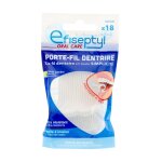 Porte fil dentaire avec cure - dent et fil ultra résistant efiseptyl - le sachet de 18 Porte fil dentaire avec cure - dent et fil ultra résistant efiseptyl - le sachet de 18
