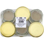 Pots  confiture 200 ml et couvercle - les 6 pots