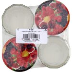 Pots  confiture 645 ml et couvercle - les 4 pots