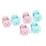 Pot  crayons leo&co 2 compartiments en forme d'animaux en plastique assortis oxford - le pot  crayons ...
