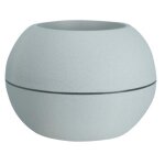 Pot de fleurs granit boule en plastique d40cm stone riviera - le pot de fleurs
