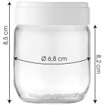 Pot de yaourt en verre 430301 - lot de 9 pots de yaourts lagrange - lot de 9 pots en verre