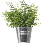 Pot en zinc avec plante artificielle atmosphera - l'unité Pot en zinc avec plante artificielle atmosphera - l'unité