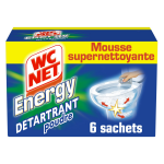 Poudre nettoyante energy active détartrant wc net - les 6 sachets de 60 g Poudre nettoyante energy active détartrant wc net - les 6 sachets de 60 g