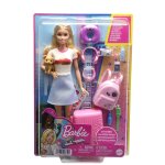 Poupée barbie malibu en voyage mattel - la poupée + accessoires Poupée barbie malibu en voyage mattel - la poupée + accessoires