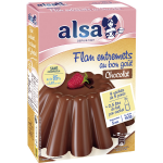 Prparation flan entremets chocolat alsa - la boite de 232g