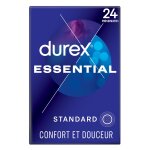 Prservatifs essential extra lubrifis confort et scurit durex - la boite de 24 prservatifss