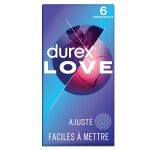 Préservatifs love facile À mettre taille ajustée et extra lubrifiés durex - la boite de 6 préservatifss ... Préservatifs love facile À mettre taille ajustée et extra lubrifiés durex - la boite de 6 préservatifss ...