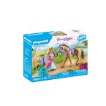 Princesse cavalire avec cheval playmobil - la boite
