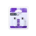 Prise antenne coax. 9. 5mm psant05 - blanc poss - les 2 prises